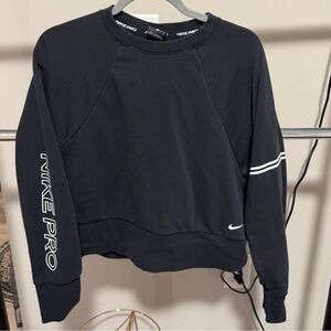 Nike Pro Women's Black Crewneck Sweatshirt